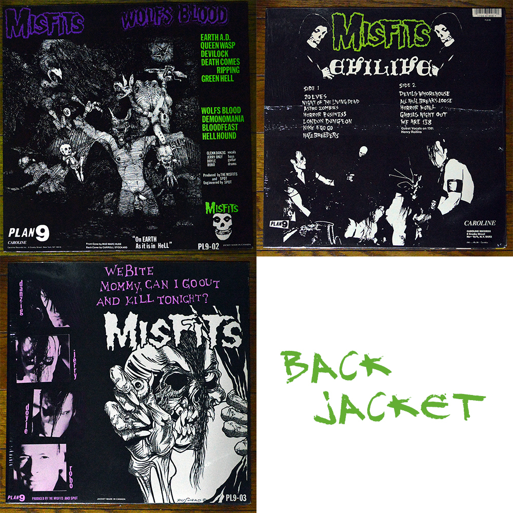 【ミスフィッツお得！】MISFITS『Earth A.D. / Wolfs Blood』 ＋　『EVILIVE』 ＋　『Die Die My Darling(12inch EP)』をセットで！_画像2