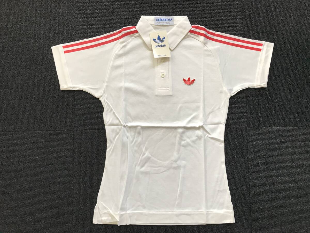当時物　未使用　デッドストック　アディダス　adidas　半袖シャツ　襟付き　品番：ADT-178W　サイズ：S　　HF1853
