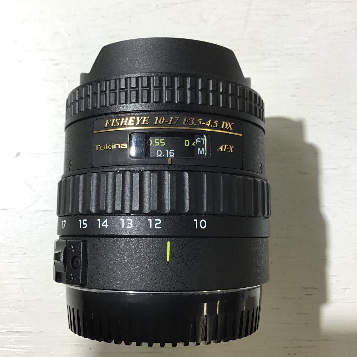 64 中古品 Tokina トキナ 魚眼レンズ AT-X FISHEYE 10-17 F3.5-4.5 DX (60)の画像2