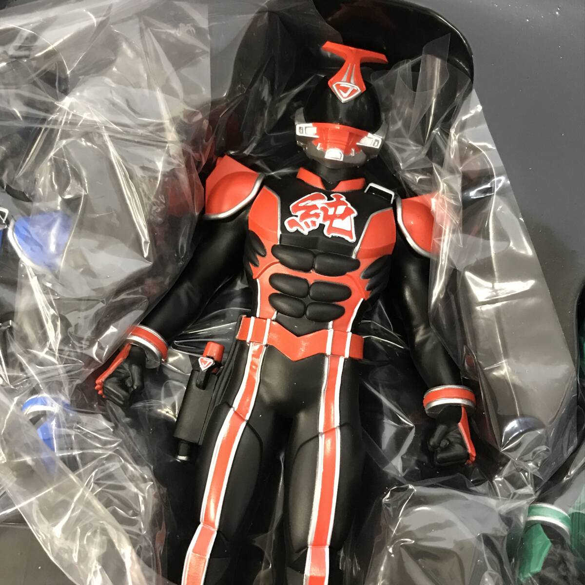 19 海洋堂 純烈 スーパー戦闘 純烈ジャー ソフビフィギュア 4体セット 中古品 (100)の画像6