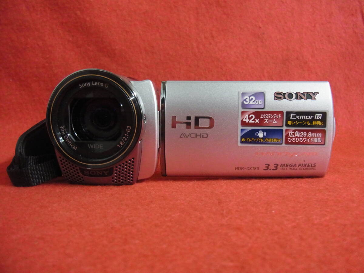 K50/デジタルビデオカメラ 通電確認済み SONY HDR-CX180 ソニー 他多数出品中_画像2