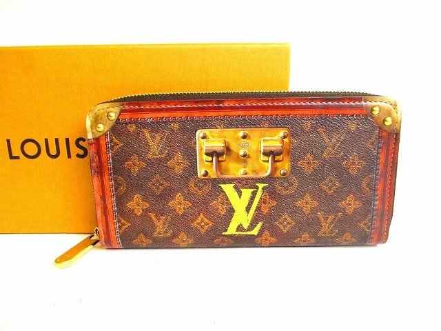 【未使用】 ルイヴィトン LOUIS VUITTON トランクタイム トランスフォード モノグラム ジッピーウォレット 長財布 メンズ レディース