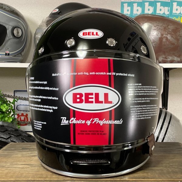 ☆US BELL BULLITT Gloss Black ベル ブリット フルフェイスヘルメット グロスブラック/XL 国内最安! 2022年製造 シールドセット_画像5