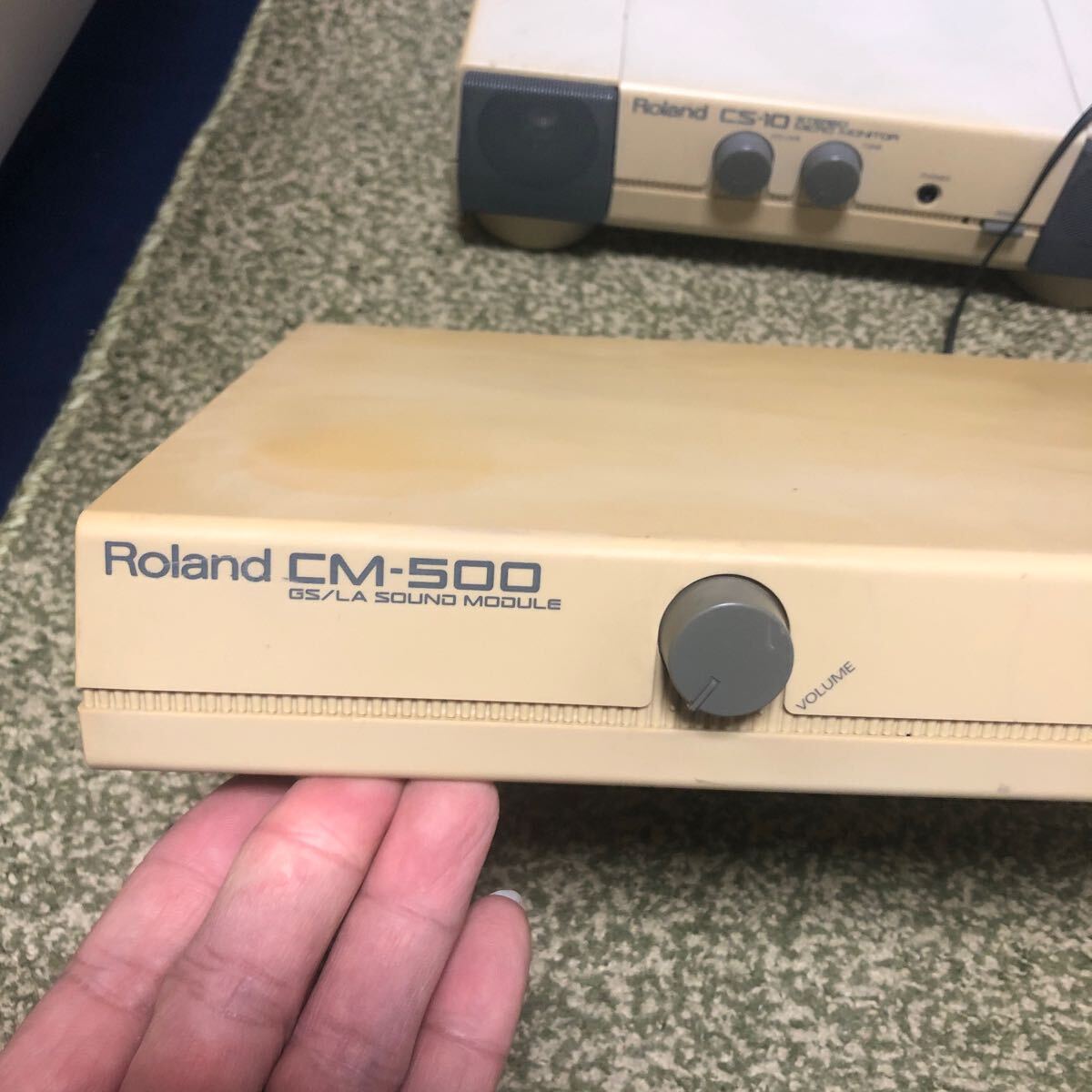 ☆Roland ローランド☆GS/LA SOUND MODULE サウンドモジュール☆CM-500☆ステレオマイクロモニター☆CS-10☆_画像4