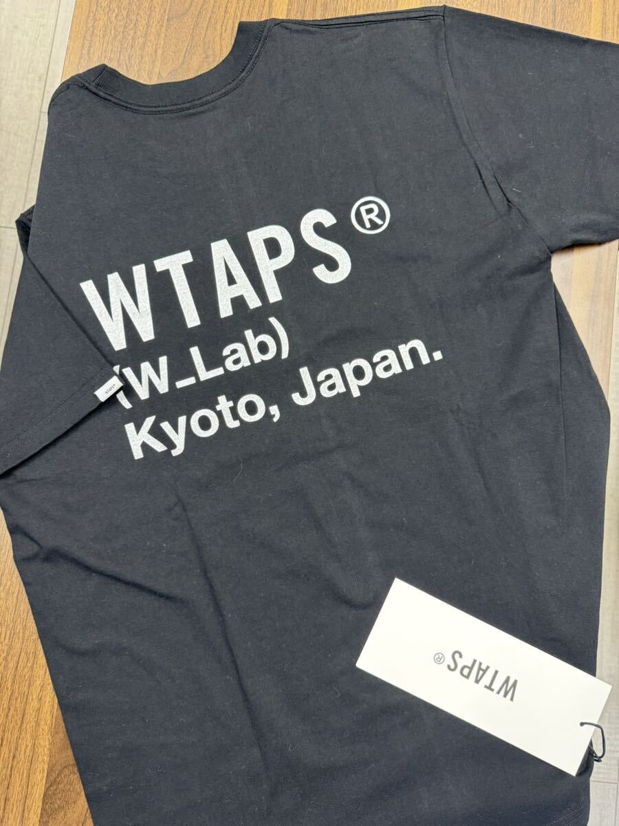 限定 WTAPS (W_Lab) Kyoto Tシャツ サイズ02 M　京都オープン記念　ダブルタップス ラボ 黒×シルバー 新品未使用_画像2