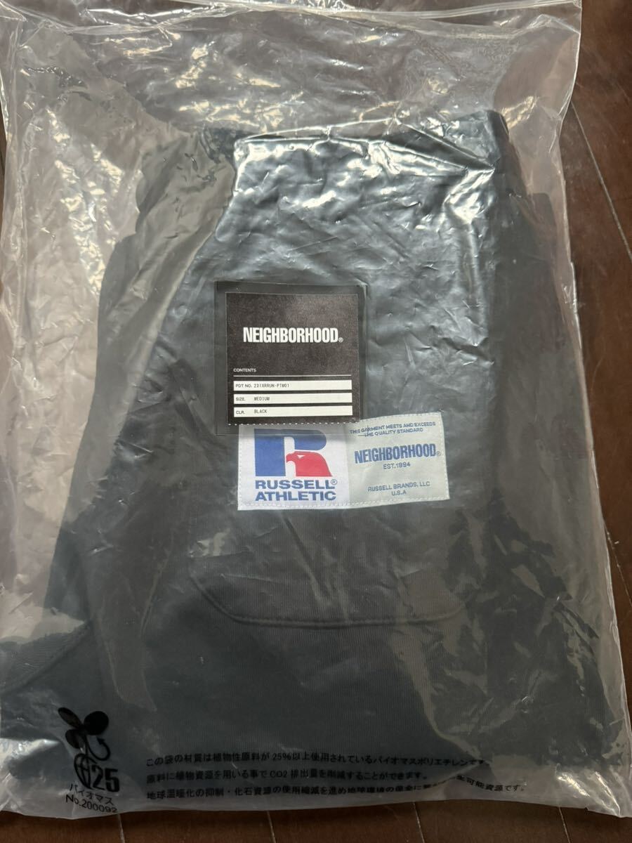 国内正規品 新品未使用 NEIGHBORHOOD x RUSSELL Athletic . Sweat Pants "Black" ネイバーフッド ラッセル スウェットパンツ 黒　M_画像2