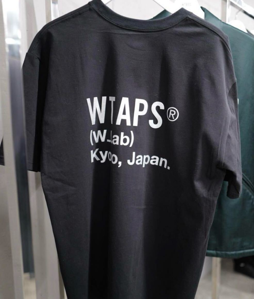 限定 WTAPS (W_Lab) Kyoto Tシャツ サイズ02 M　京都オープン記念　ダブルタップス ラボ 黒×シルバー 新品未使用_画像1