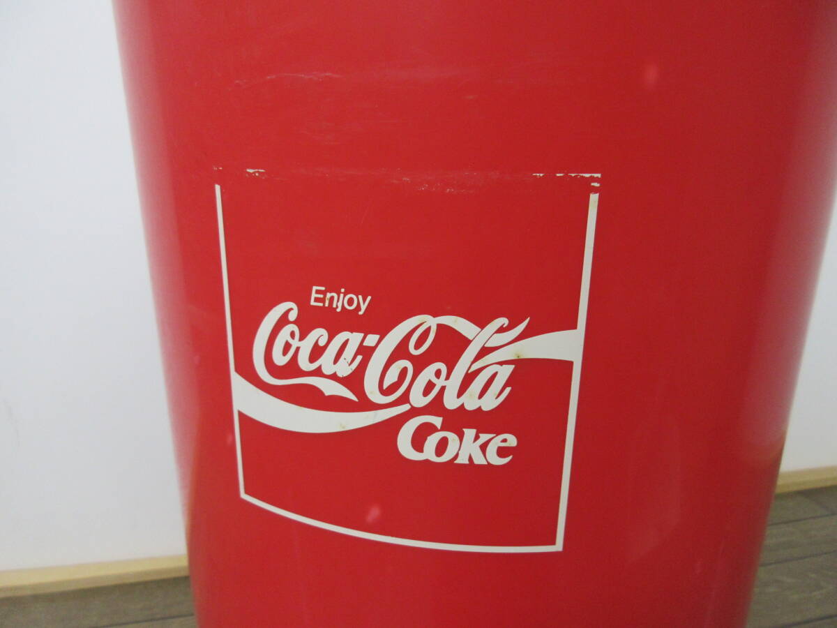 M【3-25】▼11 Coca-Cola コカ・コーラ ゴミ箱 ダストボックス 空き缶入れ 高さ約85cm プラスチック製 / 非売品 企業物 自販機 自動販売機_画像8