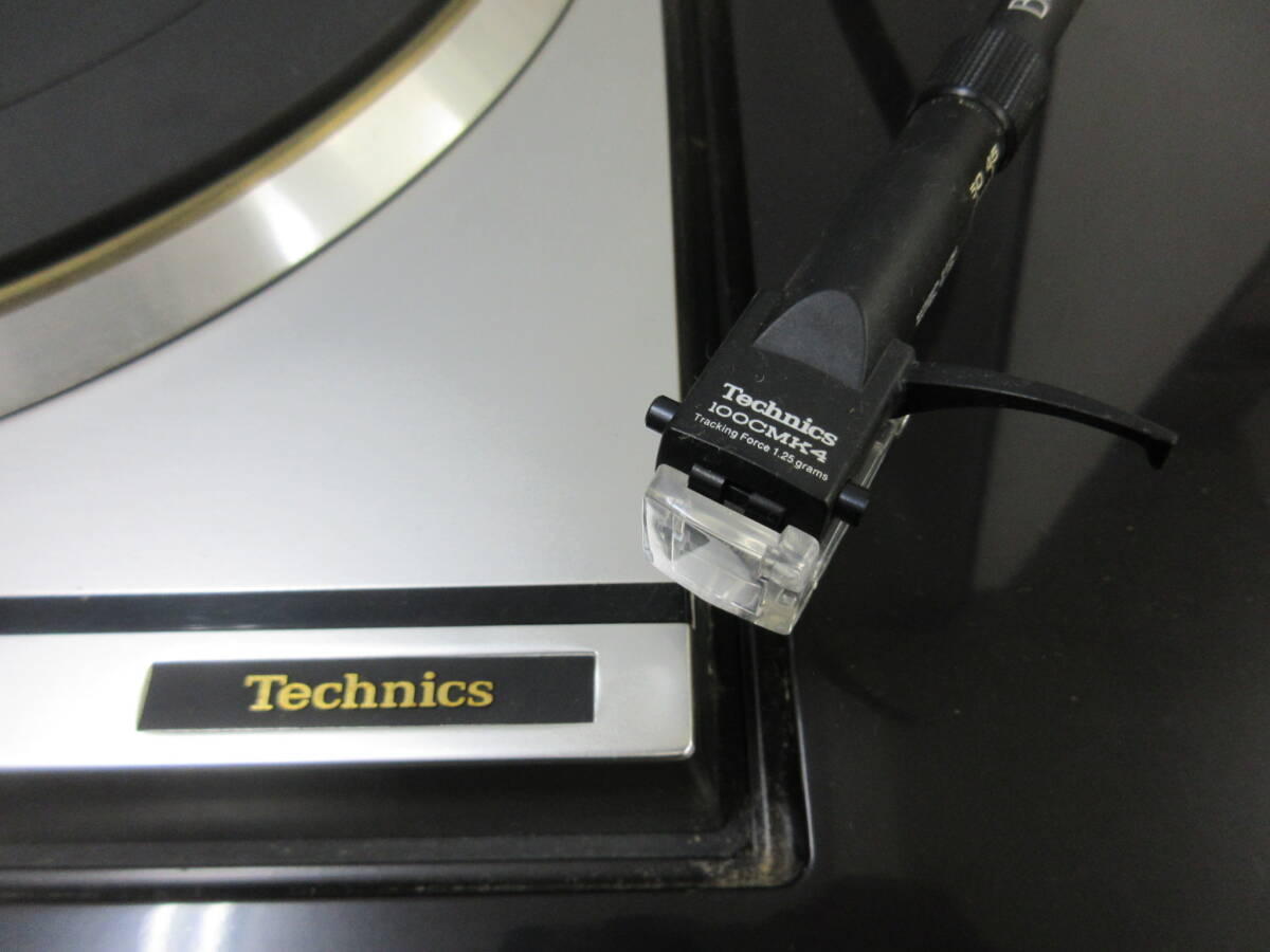 M【3-26】●21 Technics テクニクス ターンテーブル レコードプレーヤー SL-1000MK3 コントロールユニット SP-10MK3 通電確認済み_画像6