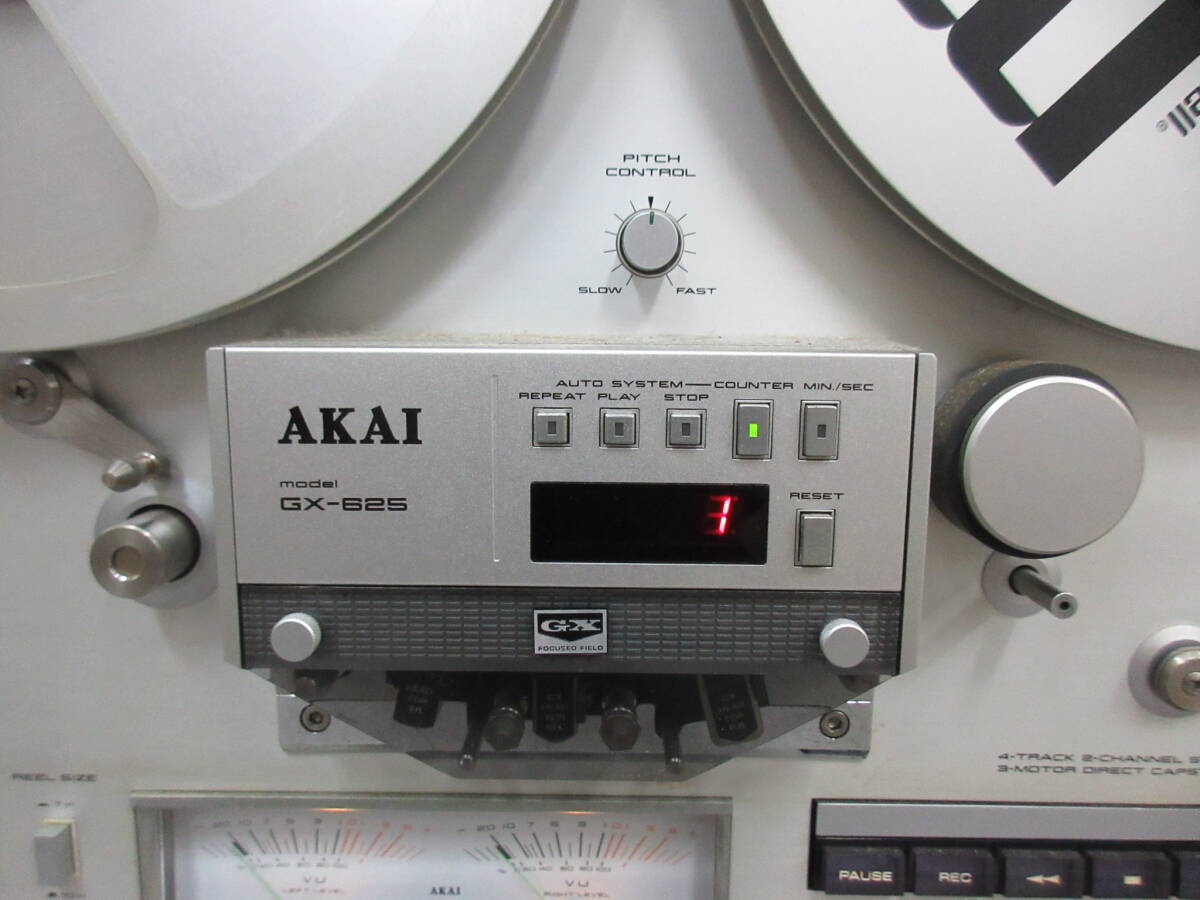 M【4-2】●1 AKAI アカイ オープンリールデッキ GX-625 通電確認済み 現状品_画像3