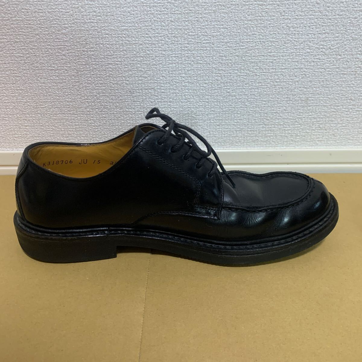 REGAL リーガル メンズ 革靴 24.5cm hybrid rubber ハイブリッドラバー 黒 ブラック ビジネスシューズ K3J8706 JU 15 24 1/2 Dの画像9