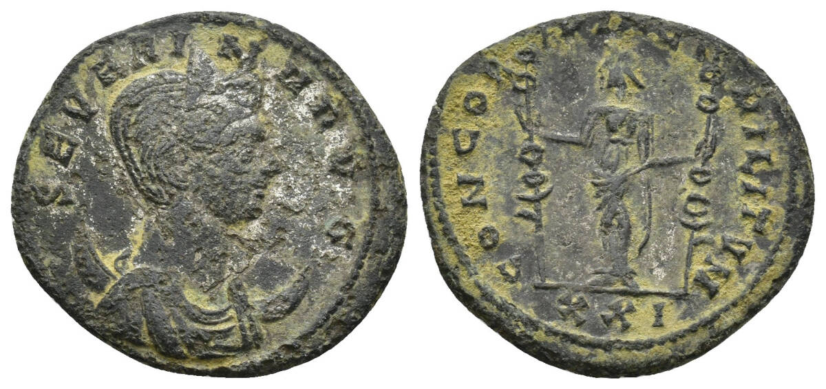 １円スタート! ・古代ローマコイン ウルピア・セヴェリナ 帝政期 (270-275年)　AE アントニニアヌス・アンティーク コイン_画像1