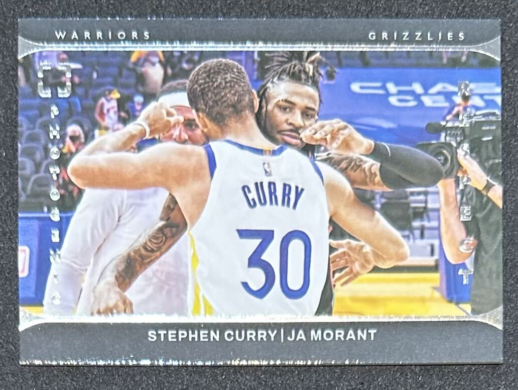 STEPHEN CURRY ステフィン・カリー JA MORANT ジャ・モラントRESPECT SP 2021-22 PANINI PHOTOGENIC BASKETBALL NBA カードの画像1
