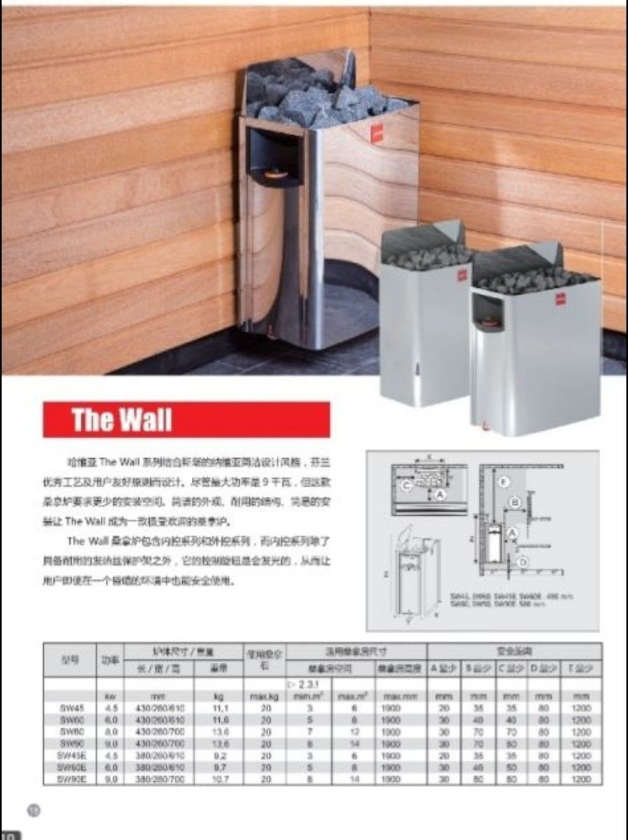 HARVIA サウナストーブ The WALL SW60 ハルビア サウナヒーター HARVIA サウナストーブ The WALL SW60 ハルビア サウナヒーター