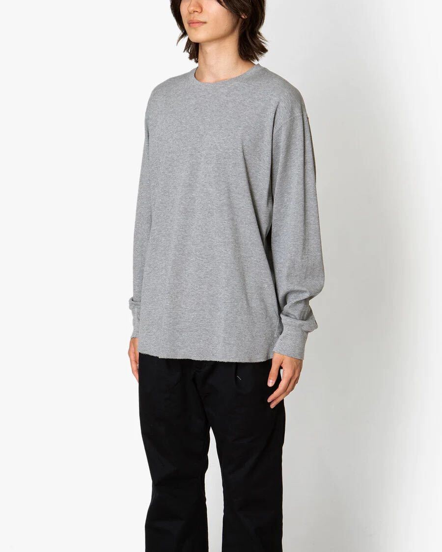 【定価17,380円】23AW nonnative NN-C4304 DWELLER L/S TEE COTTON THERMALカットソー サーマルグレー_画像6