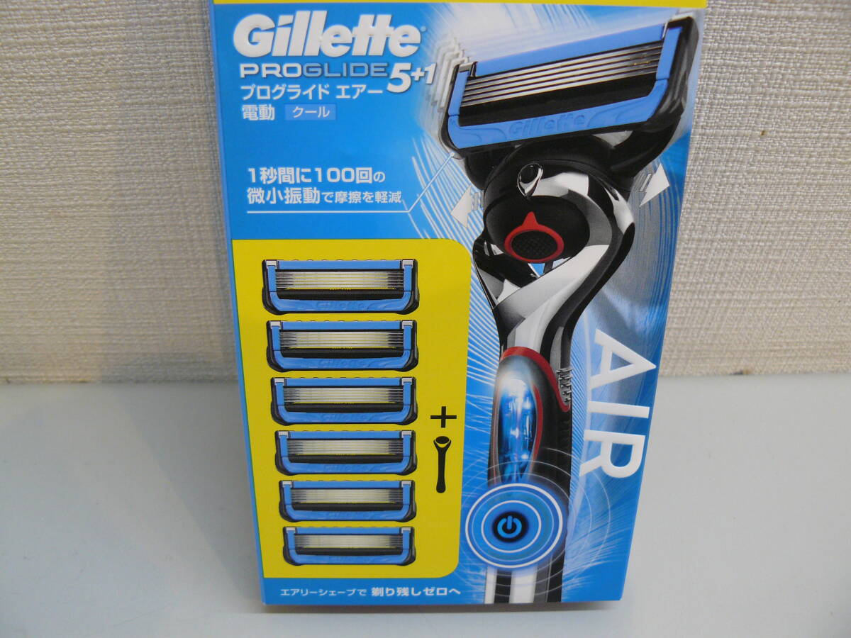 29939●Gillette　プログライド　エアー　電動クール　5+1　ホルダー＆替刃6個付お得セット　電動タイプ　未開封未使用品_画像3