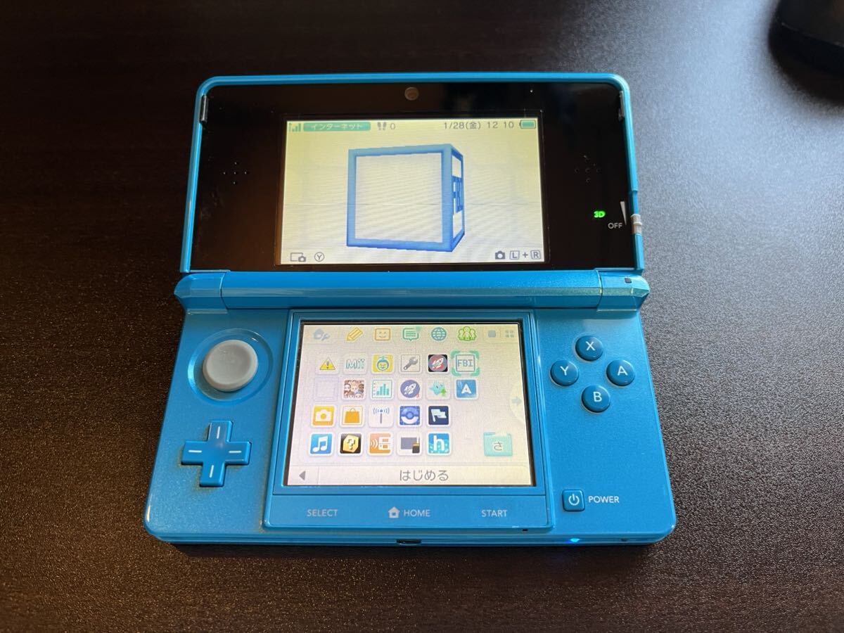 NINTENDO 3DS ライトブルー CFW _画像2