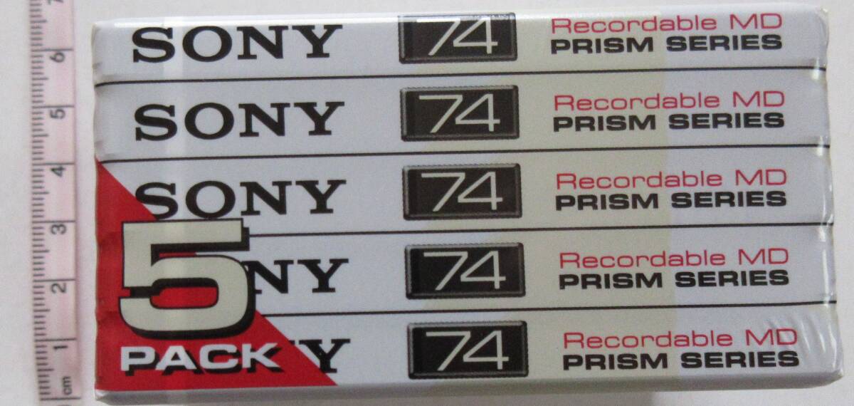 【未開封新品】ミニディスク（MD）日本製 ソニー（SONY）PRISM SERIES 74分Ｘ5枚パック（Mini Disc）_画像4