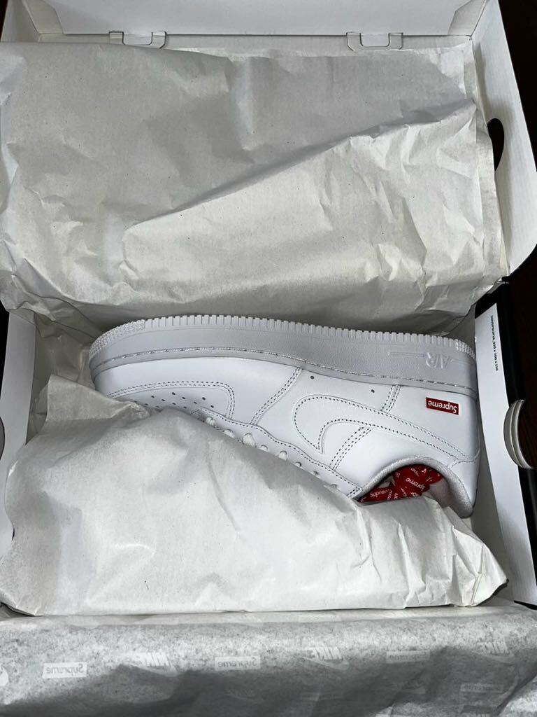 26cm 新品未使用 国内正規品 Supreme Nike Air Force 1 Low White シュプリーム ナイキ エアフォース ロー ホワイト_画像1