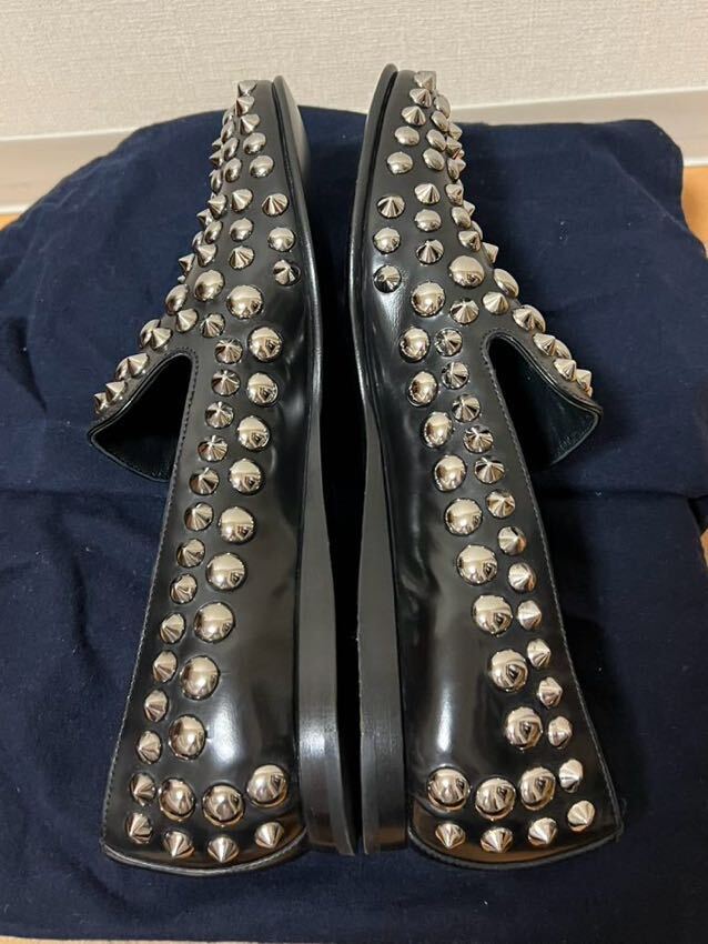 【新品】PRADA プラダ スタッズ ローファー レザーシューズ 革靴 ブラック サイズ表記7 メンズの画像5