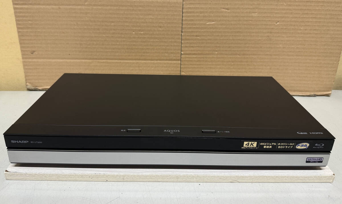 【 安心！整備済み 】 上位機 SHARP AQUOS 【 BD-UT3200 】 大容量3TB/12倍録画/外付HDD/3番組録画/スカパー/3D再生 【 完動保証 】 2017年_画像2