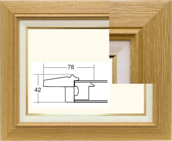 油彩額縁　油絵額縁　フレーム　サイズ　Ｆ１２　３４２７　木地 受注生産品