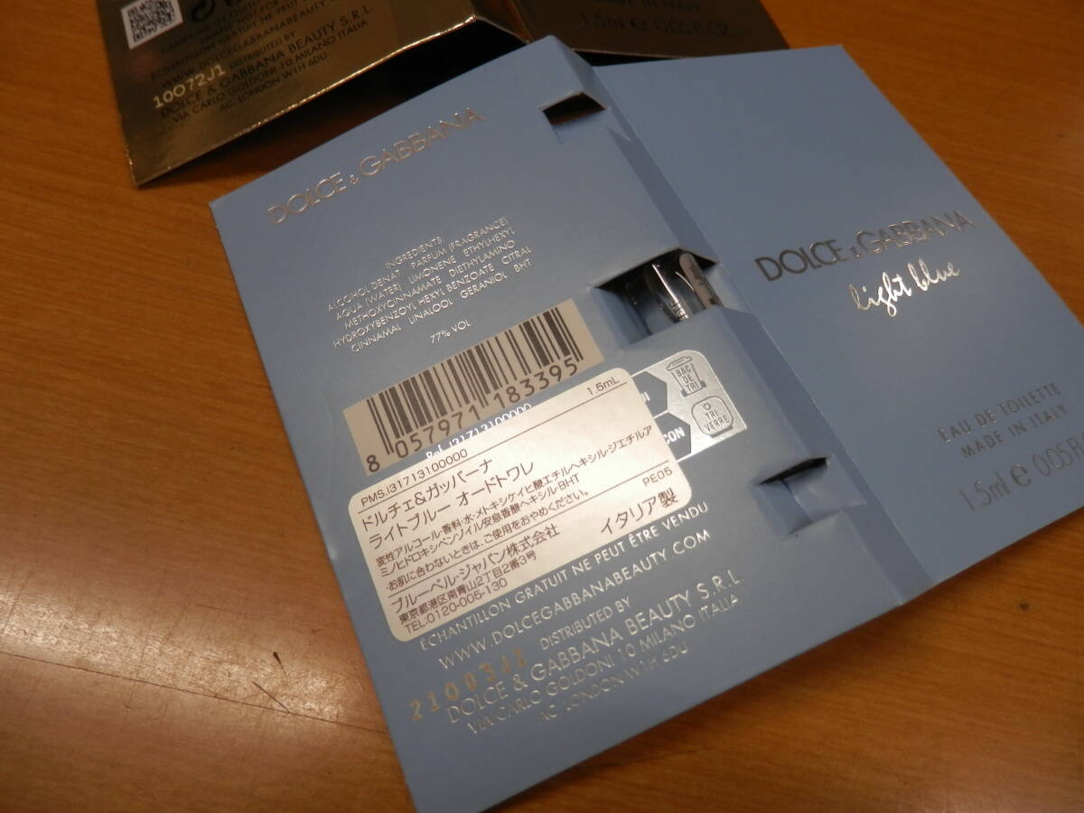DOLCE & GABBANA Dolce & Gabbana голубой The one образец размер духи [B361]