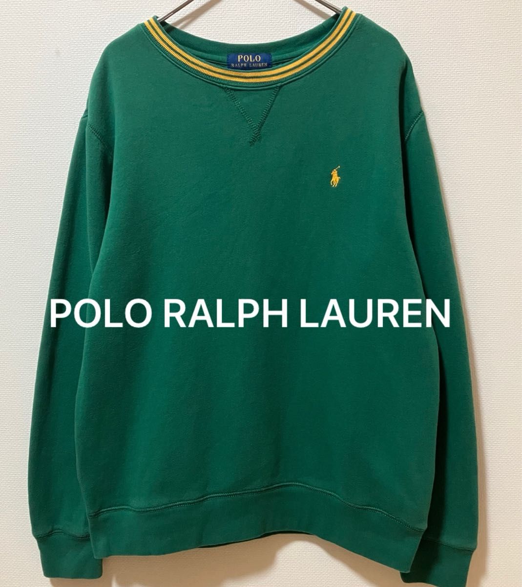 POLO RALPH LAUREN ラルフローレン　ポニー刺繍ロゴ前V ヘビーウェイトスウェット