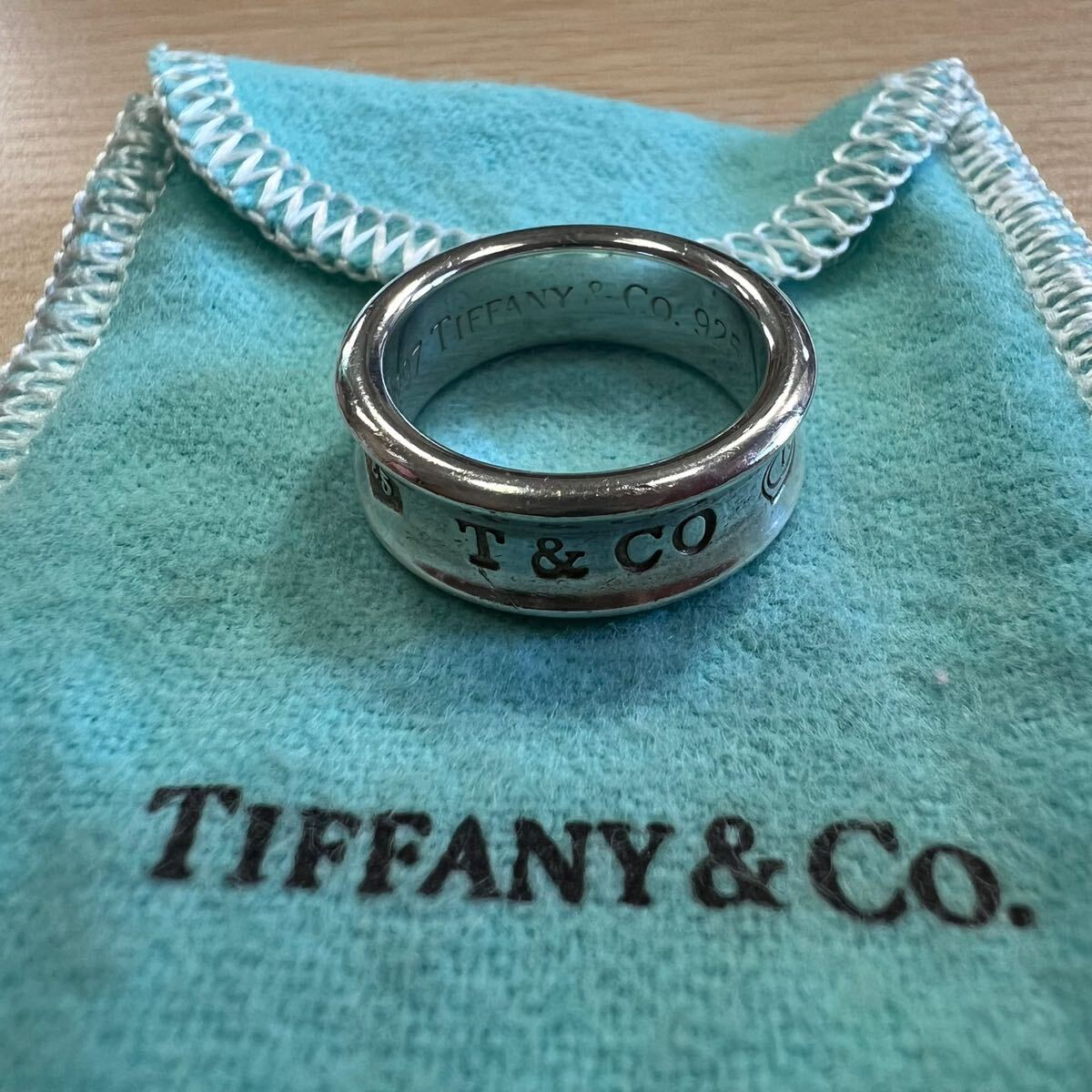 西542 美品 TIFFANY & Co 指輪 1837 リング シルバー 925 指輪 11号 Sv925 スターリング シルバー 銀 アクセサリー レディース の画像6