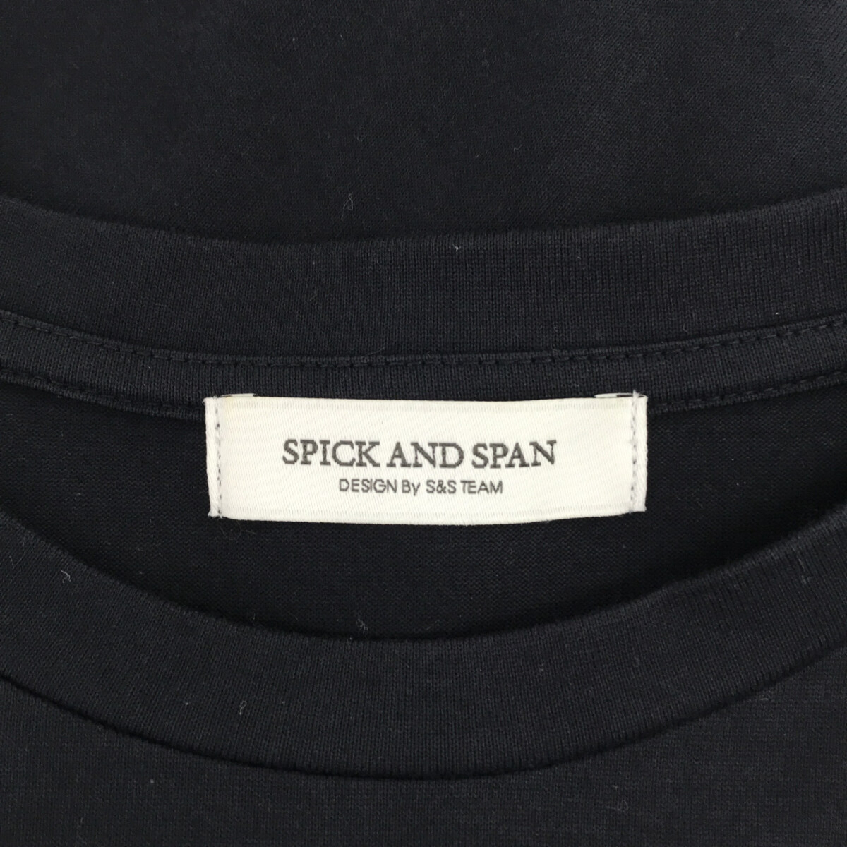 Spick&Span スピック&スパン コットン ネイビー 18-070-200-7100 スリット ワンピース アパレル レディース 服_画像4