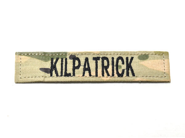 米軍実物 陸軍 ネームタグ ネームテープ パッチ OCP スコーピオン/マルチカム KILPATRICK G221の画像1