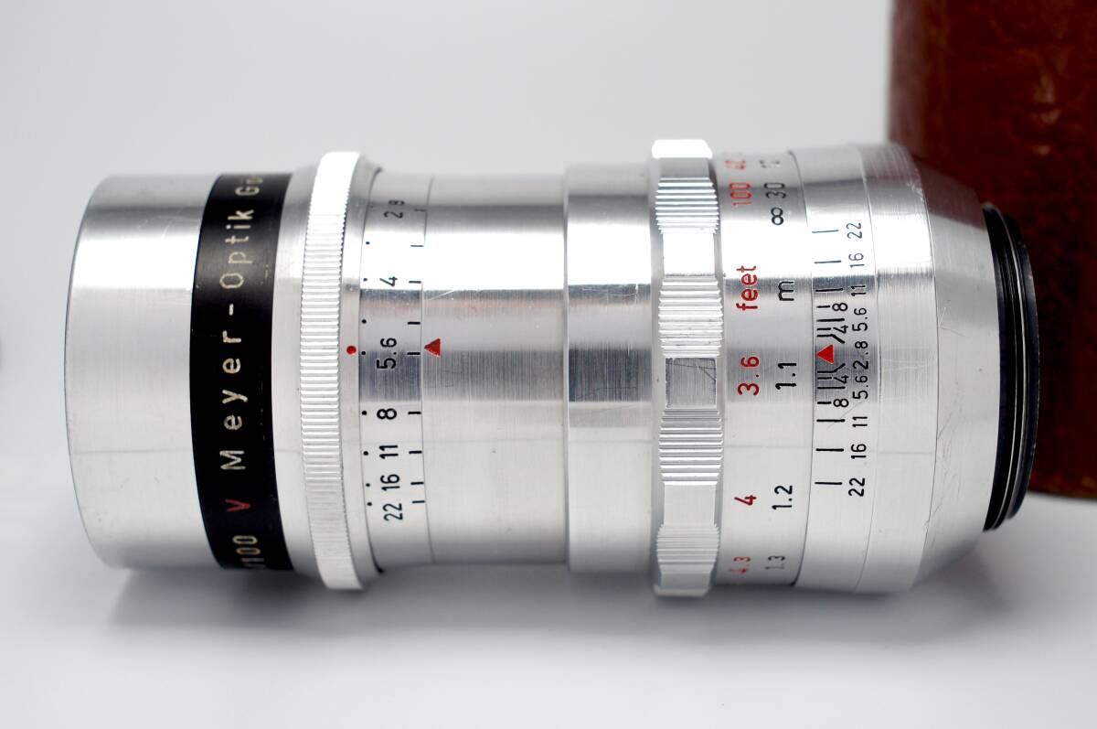 【良上品】M42 Meyer-Optik Gorlitz Trioplan 1:2,8/100mm マイヤー トリオプラン バブルボケ 赤V 1955年製 f2.8 (73)_画像2