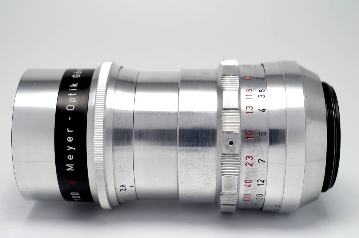 【良上品】M42 Meyer-Optik Gorlitz Trioplan 1:2,8/100mm マイヤー トリオプラン バブルボケ 赤V 1957年製 f2.8 (74)_画像4