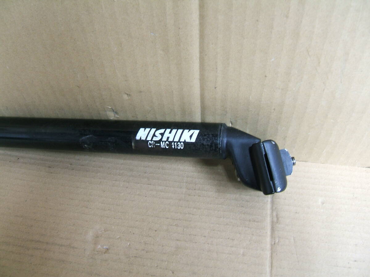 中古 シートポスト φ29.6mm-270mm 鉄 クロモリ MTB NISHIKI CR-MO KALLOY  937の画像2