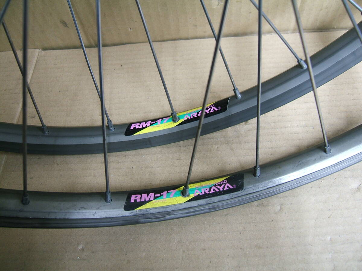 中古 26インチMTB車用前後ホイール ７速 26ｘ1.50 SHIMANO DEORE DX/ARAYA　060_画像4