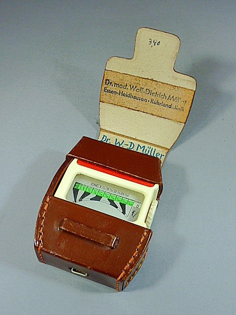 rare * Germany made Rex MINI REXⅡse Len light meter Junk leather case attaching 