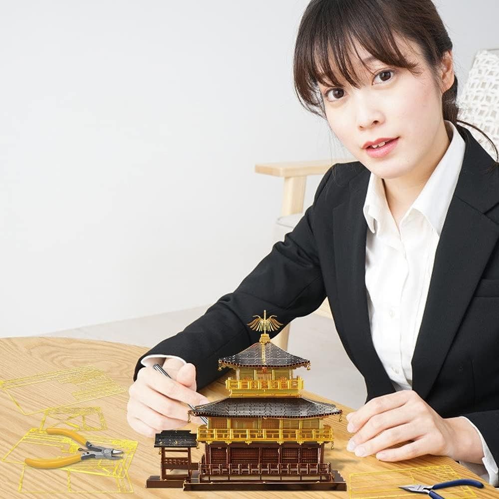 Piececool 金閣寺 HP257-GR 3D立体パズル メタリックナノパズル Piececool 金閣寺 HP257-GR 3D立体パズル メタリックナノパズル