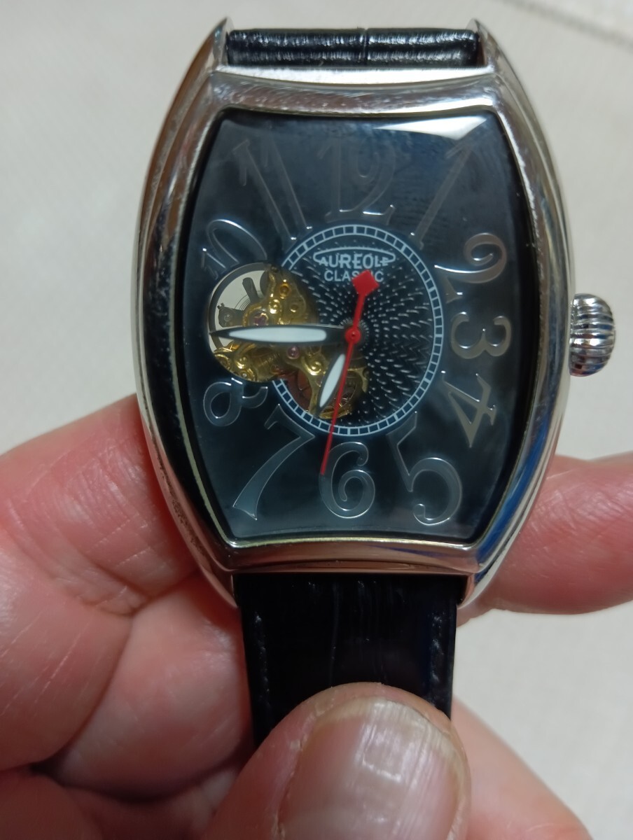 AUREOLE(オレオール)スイス腕時計 手巻き式、防水仕用。_画像8