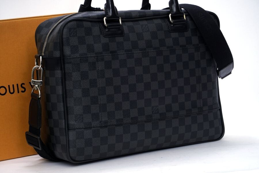 【極美品】 ルイヴィトン Louis Vuitton ダミエ グラフィット イカール ブラック系 2WAY ショルダーバッグ ボストン 定価約26万 1053_画像2