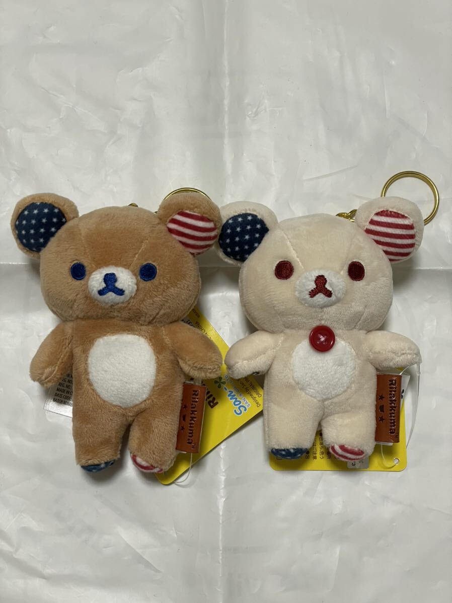 新品未使用☆リラックマ コリラックマ 20th Anniversary USA ツアー ぶらさげぬいぐるみ 2種セット タグ付き