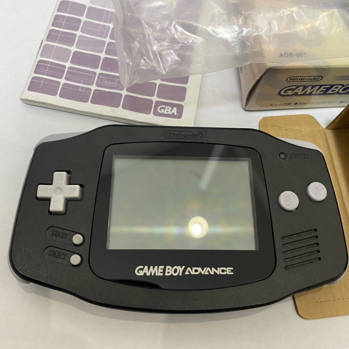 ゲームボーイアドバンス ■新品 レア GBA ブラック 任天堂 説明書 箱 Nintendo ニンテンドー ゲームボーイの画像3