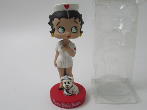 WACKY WOBBLER ベティ・ブープ ナース BETTY BOOP 看護師 看護婦 ベティちゃん Funko ファンコ 首振り ボビングヘッド バブルヘッド 中古②の画像3