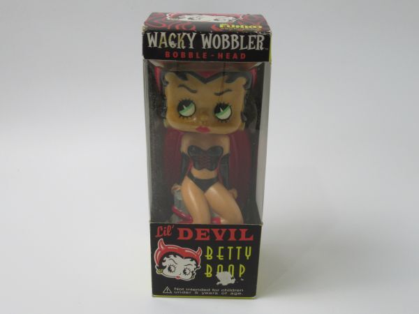 WACKY WOBBLER ベティ・ブープ デビル BETTY BOOP Lil’ DEVIL ベティちゃん Funkoファンコ 首振り ボビングヘッド バブルヘッドフィギュア_G3-240322M23