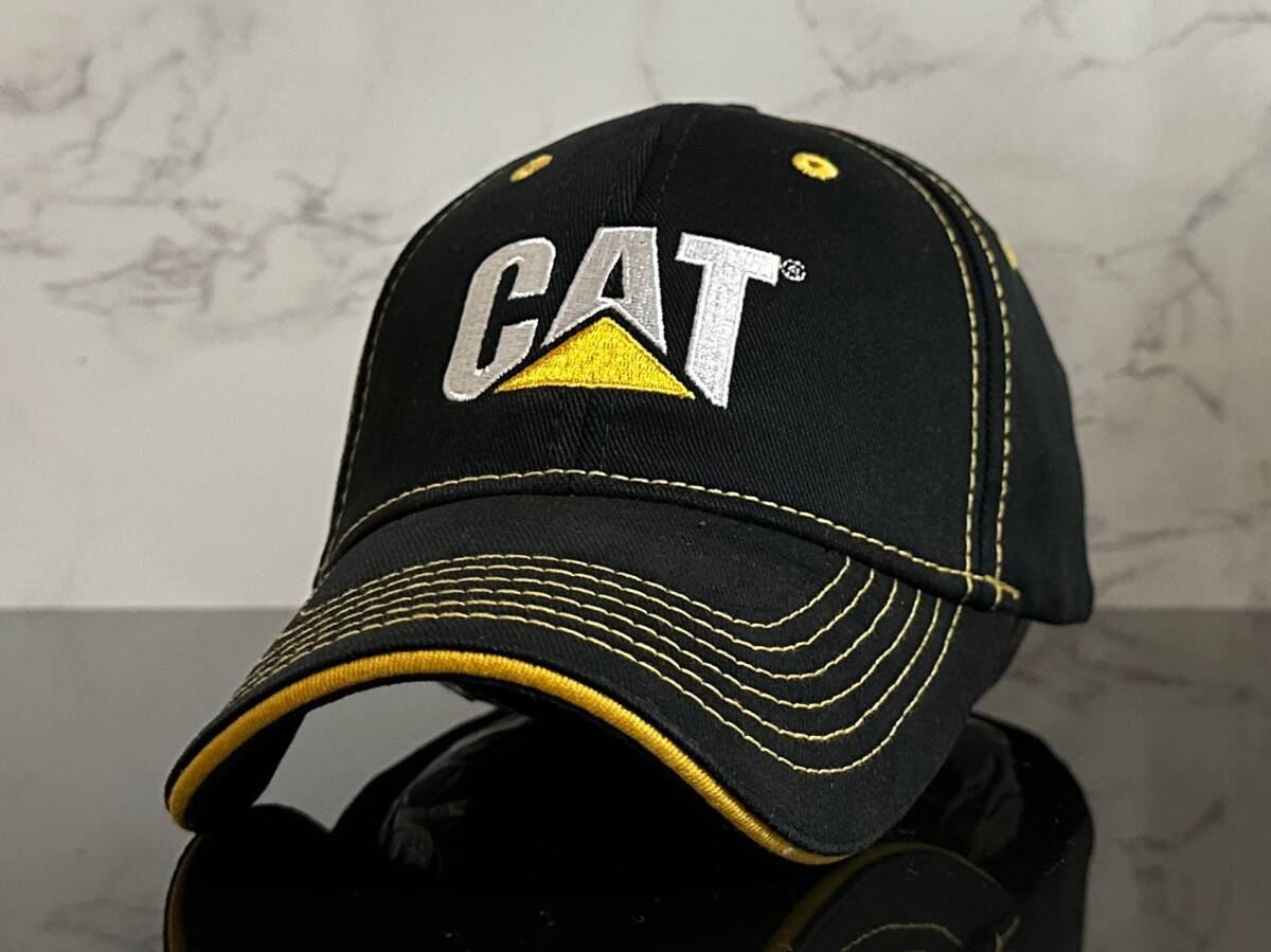【未使用品】117K★Caterpillar キャタピラー CAT キャップ 帽子 CAP 人気の定番でクールなデザインの伸縮素材！《伸縮前58㎝～61㎝位迄》_画像2