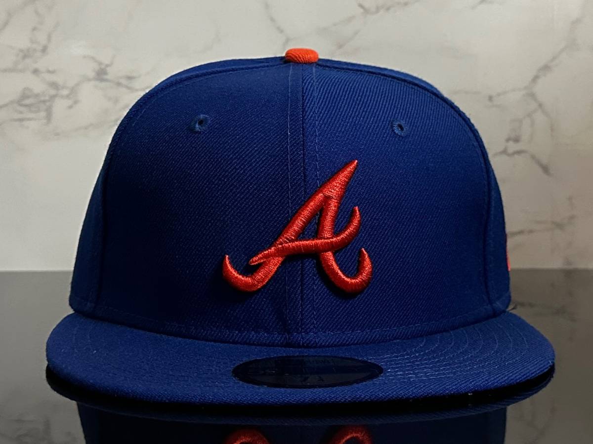 【未使用品】54A★NEW ERA ニューエラ 59FIFTY×MLB アトランタ ブレーブス Atlanta Braves コラボキャップ 帽子 CAP《SIZE7 5/8・60.6㎝》_画像2
