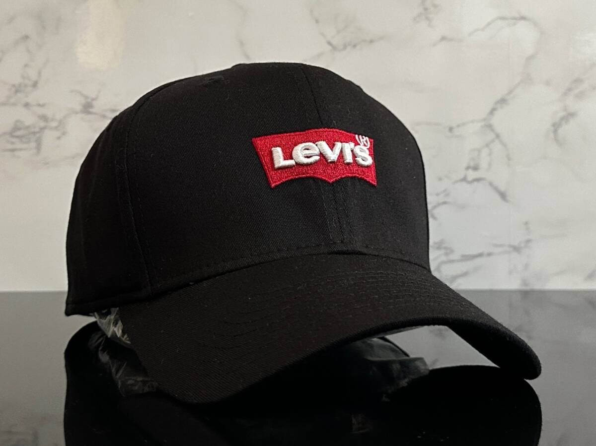 【未使用品】259KD クール★LEVI'S リーバイス キャップ 帽子 CAP クールなブラックのコットン素材にレッドタブ！《FREEサイズ》_画像1