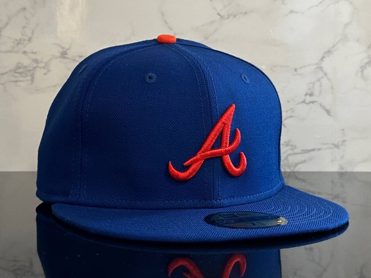 【未使用品】56D★NEW ERA ニューエラ 59FIFTY×MLB アトランタ ブレーブス Atlanta Braves コラボキャップ 帽子 CAP《SIZE7 3/4・61.5㎝》_画像2