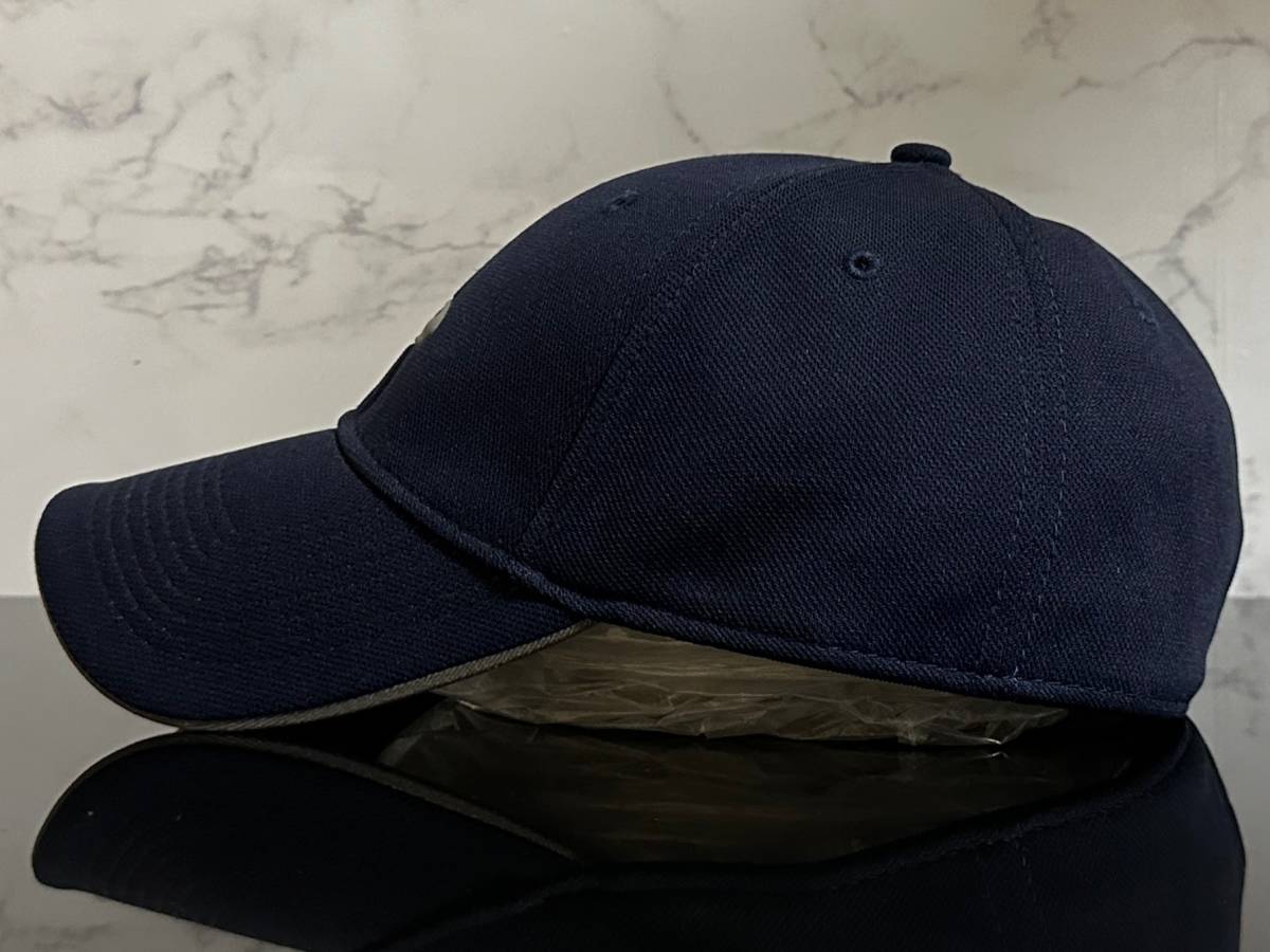 【未使用品】48F 上品★OAKLEY オークリー キャップ 帽子 CAP 上品で高級感のあるネイビーの伸縮素材にグレーロゴ《伸縮前58㎝-61㎝位迄》_画像4