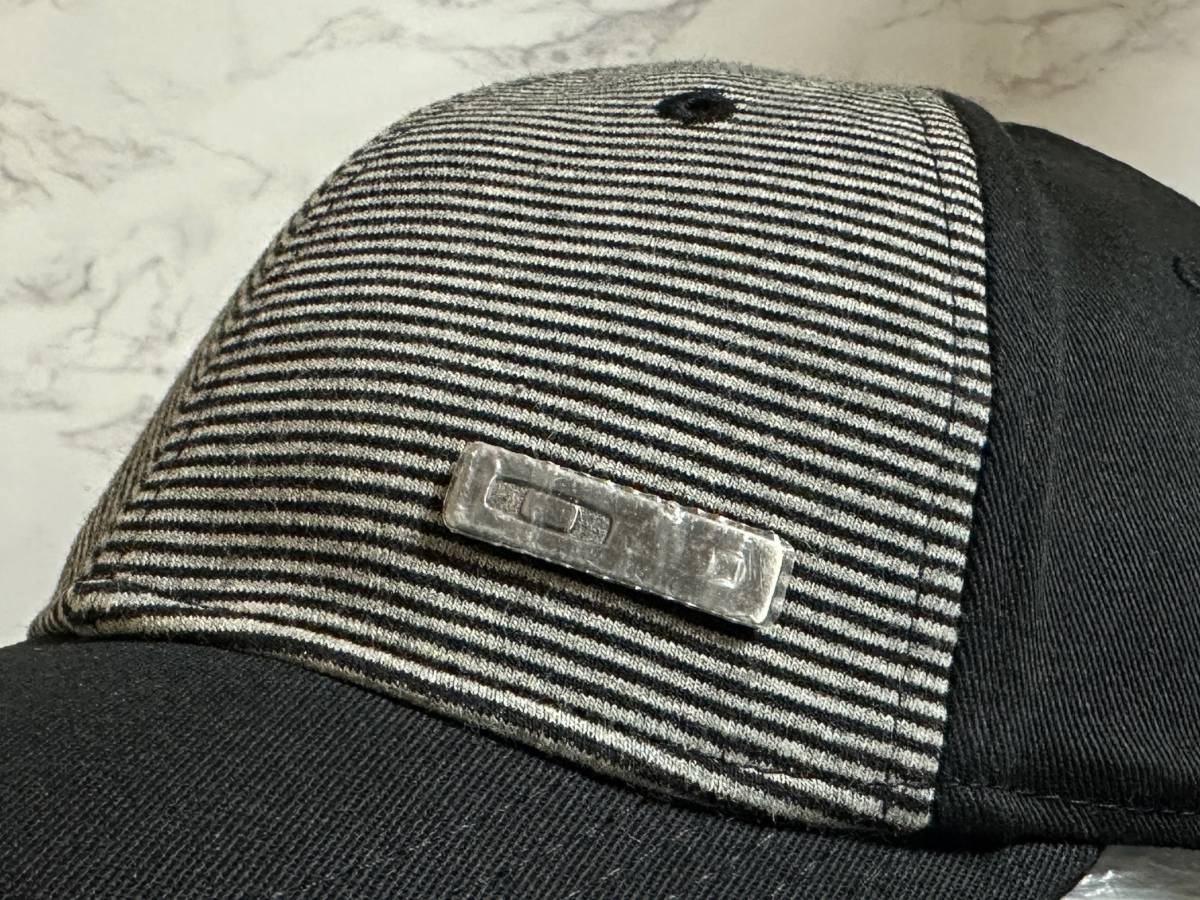 【未使用品】51F クール★OAKLEY オークリー キャップ 帽子CAP クールなシマ柄とブラックの伸縮素材にメタルピン《伸縮前57㎝～60㎝位迄》_画像7