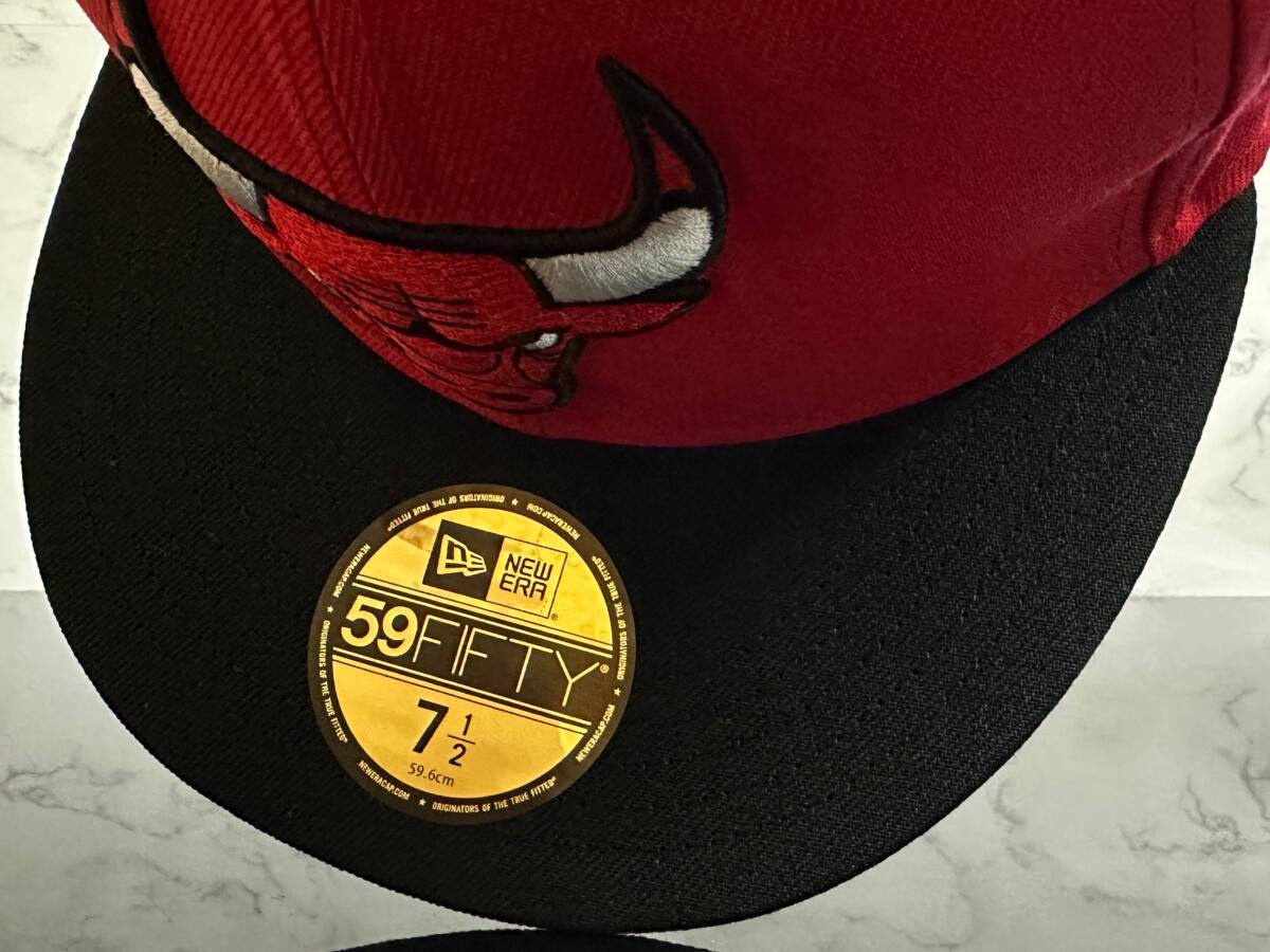 【未使用品】52A★NEW ERA ニューエラ 59FIFTY×NBA シカゴ ブルズ Chicago Bulls コラボ キャップ Michael Jordan《SIZE 7 1/2・59.6㎝》_画像8